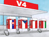 Cartoon: v4pump (small) by Lubomir Kotrha tagged v4,slovakia,czech,republic,poland,hungary