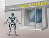 Cartoon: wallrobot (small) by Lubomir Kotrha tagged ai,robots,people,wall,street