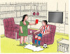 Cartoon: zenaredcard (small) by Lubomir Kotrha tagged football,soccer,world,cup,usa,canada,mexico