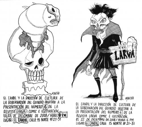 Cartoon: invitacion 3 (medium) by maucho tagged larva