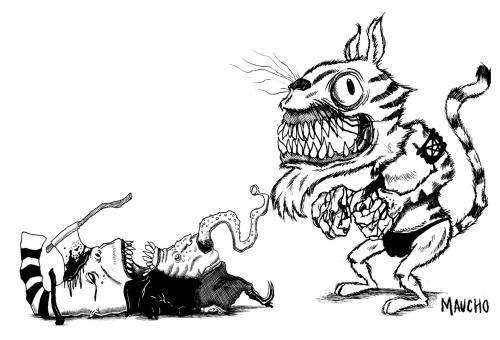 Cartoon: tigrini (medium) by maucho tagged tiger