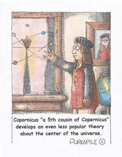 Cartoon: copornicus not copernicus (medium) by armadillo tagged copernicus,universe,solar,system