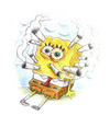 Cartoon: Sponge full of smoke (small) by Trippy Toons tagged spongebob,sponge,bob,squarepants,schwammkopf,eyes,augen,bloodshot,cannabis,marihuana,marijuana,stoner,stoned,kiffer,kiffen,weed,ganja,smoke,smoking,rauch,rauchen