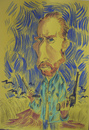 Cartoon: Vincent Van Gogh (small) by SAPIENS tagged cartoon drawing colour