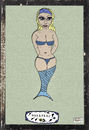 Cartoon: Meerfrau (small) by zeichenstift tagged nixe,mermaid,woman,sea,see,meer,maritim,wasser,fabelwesen,schwimmen,baden,bath,swim,swimming,fishwoman,fairy,fairytale,märchen,meerjungfrau