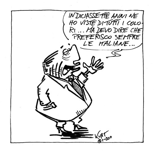 Cartoon: Curriculum vitae (medium) by kurtsatiriko tagged berlusconi