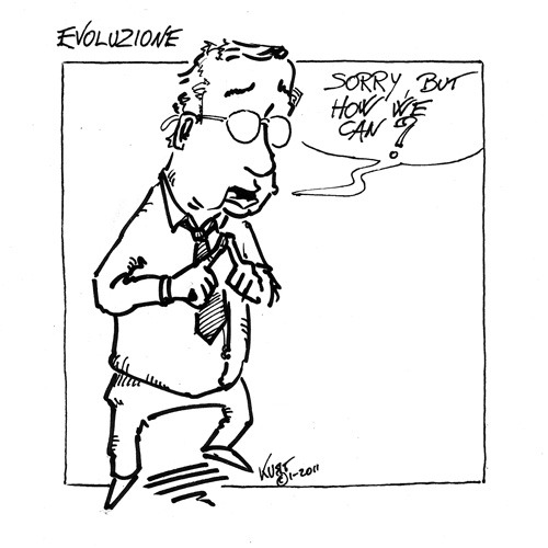 Cartoon: Evoluzione (medium) by kurtsatiriko tagged veltroni