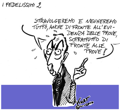Cartoon: I fedelissimi 2 (medium) by kurtsatiriko tagged gasparri