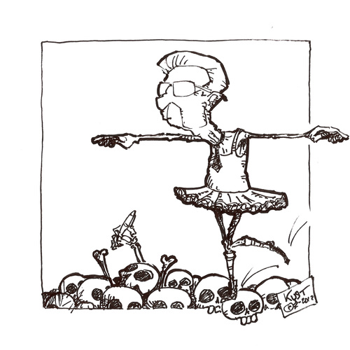 Cartoon: Il balletto delle cifre (medium) by kurtsatiriko tagged monti,crisi