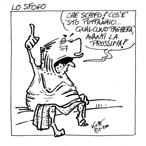 Cartoon: Lo sfogo (medium) by kurtsatiriko tagged berlusconi
