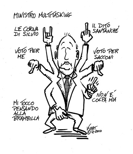 Cartoon: Ministro multitasking (medium) by kurtsatiriko tagged bondo,pianista
