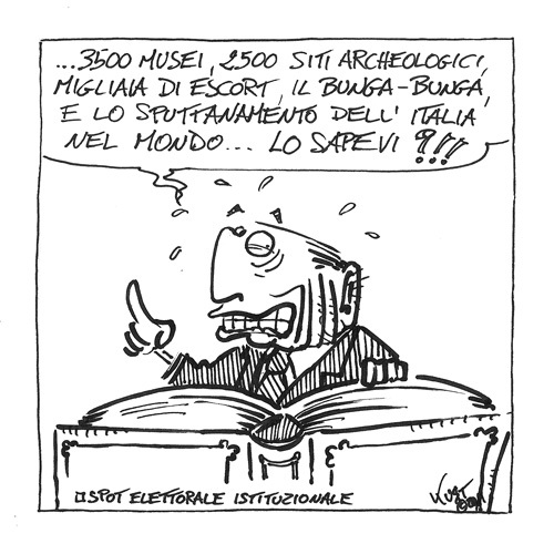 Cartoon: PolSpot (medium) by kurtsatiriko tagged berlusconi,bungabunga,italia