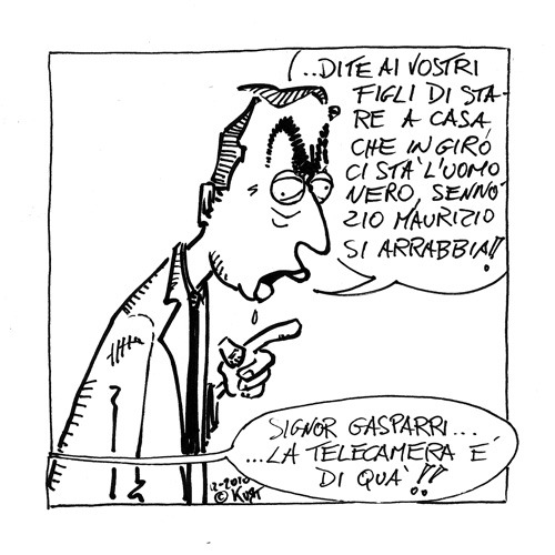 Cartoon: Raccomandazioni (medium) by kurtsatiriko tagged gasparri