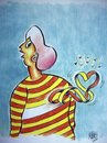 Cartoon: love (small) by kotbas tagged women color love