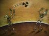 Cartoon: nuclear match (small) by kotbas tagged death nuclear skeleton