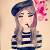 Cartoon: little french girl (small) by naths tagged cigarrette,smoke,smoking,girl,french,fashion,cute