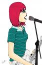 Cartoon: Singer (small) by naths tagged singer,girl