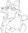 Cartoon: Diebstahlschutz (small) by Schimmelpelz-pilz tagged diebstahlschutz,skizzen,kopierschutz,bleistiftzeichnung,fuchs,kinderbuch,schurke,bösewicht,vorsicht,gnom,fox,foxes,gnome