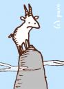 Cartoon: Bergziege. (small) by puvo tagged berg,ziege,mountain,goat