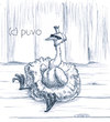 Cartoon: Schwanensee. (small) by puvo tagged swan,schwan,see,lake,schwanensee,musik,ballett,ballet,music,bird,vogel,tutu,bühne,stage,theater,theatre