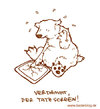 Cartoon: Tatzscreen (small) by puvo tagged touch,screen,pad,bär,bear