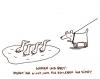 Cartoon: Wasser und Brot. (small) by puvo tagged wasser,water,brot,bread,duck,ente,hund,dog