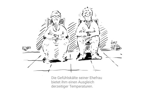 Cartoon: Die Hitzewelle 2025 und ... (medium) by Jori Niggemeyer tagged hitze,gegühlskälte,beziehung,mann,frau,abkühlung,lösungen,jori,joricartoon,niggemeyer,joriniggemeyer,cartoon,karikatur,hitze,gegühlskälte,beziehung,mann,frau,abkühlung,lösungen,jori,joricartoon,niggemeyer,joriniggemeyer,cartoon,karikatur