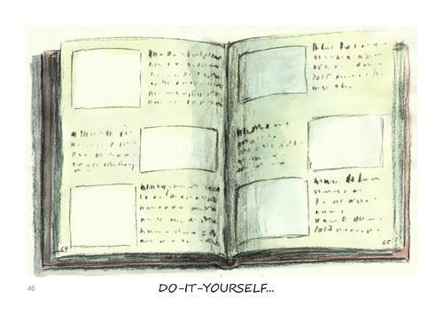 Cartoon: DO IT YOURSELF (medium) by Jori Niggemeyer tagged cartoon,joricartoon,niggemeyer,ausmalen,selbermachen,buch