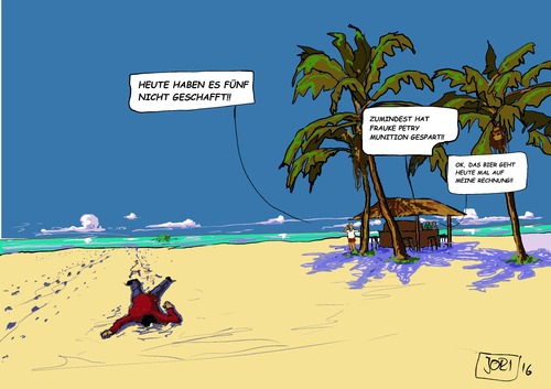 Cartoon: Heute haben es... (medium) by Jori Niggemeyer tagged tod,leid,elend,flucht,migration,menschlichkeit,afd,petry,frauke,europa,cartoon,joricartoon,niggemeyer
