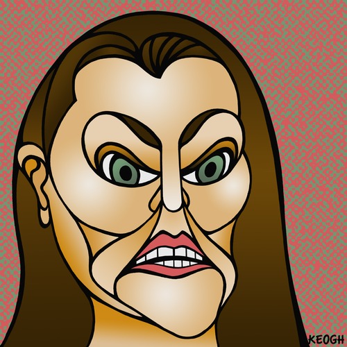 Cartoon: Sarah Hanson-Young (medium) by KEOGH tagged sarah,hanson,young,caricature,australia,keogh,cartoons,politics,australian,politicians