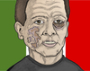Cartoon: Berlusconi (small) by javierhammad tagged berlusconi,attack,italy,pain,hurt,damage