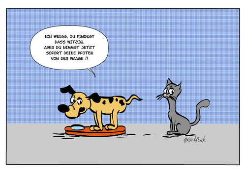 Cartoon: Haustiere unter sich (medium) by BlackRock22 tagged haustiere,hunde,katzen