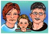Cartoon: Familienportraits (small) by Egon58 tagged family,portrait,kind