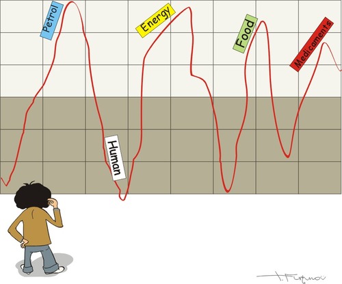 Cartoon: Financial Crisis (medium) by FARTOON NETWORK tagged crisis,financial
