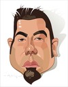 Cartoon: Chino Moreno-Deftones (small) by FARTOON NETWORK tagged chino moreno deftones musicians rockstar caricature