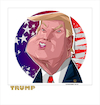 Cartoon: Donald Trump (small) by FARTOON NETWORK tagged donald,trump,usa,caricature,president,politicians,immigration
