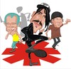 Cartoon: Red Hot Chili Peppers (small) by FARTOON NETWORK tagged red,hot,chili,peppers,cartoon,rock,star,music,caricature