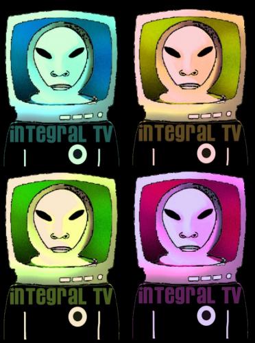 Cartoon: integral TV (medium) by Alesko tagged tv,alesko
