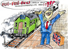 Cartoon: Zug abgefahren (small) by thomasH tagged eu,brexit,großbritannien,referendum,austritt,europäische,union