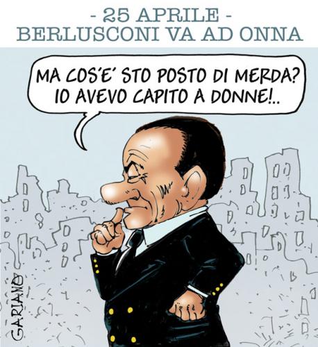 Cartoon: 25 aprile (medium) by massimogariano tagged politica,berlusconi,italia