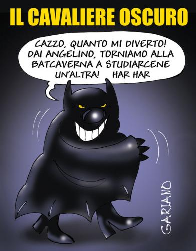 Cartoon: BERLUSCONI - THE DARK KNIGHT (medium) by massimogariano tagged italia,berlusconi,batman
