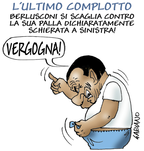 Cartoon: complotto (medium) by massimogariano tagged berlusconi