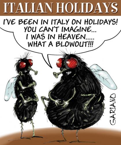 Cartoon: italian holidays (medium) by massimogariano tagged italia