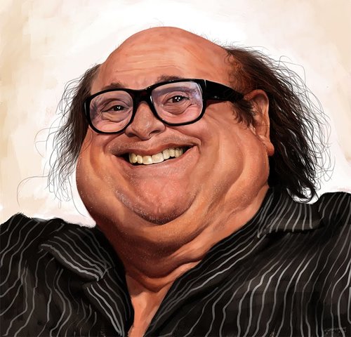 Cartoon: Danny DeVito (medium) by cosminpodar tagged caricature,digital,painting