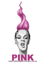 Cartoon: Pink (small) by vim_kerk tagged pink caricature sketch