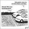 Cartoon: Am Kundenparkplatz (small) by BAES tagged parkplatz,auto,literatur,buch,schreiben,biographie,autobiographie