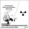 Cartoon: Merkel prüft deutsche AKWs (small) by BAES tagged angela,merkel,deutschland,akw,atomkraft,kernschmelze,supergau