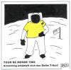Cartoon: TOUR DE MONDE (small) by BAES tagged neil armstrong lance tour de france mondlandung 1969