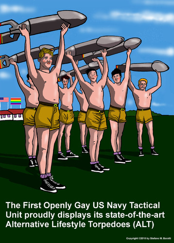 Cartoon: In the Navy (medium) by perugino tagged gay,lifestyle,alternative,schwul,schwule,homosexualität,homosexuell,geschlecht,sex,orientierung