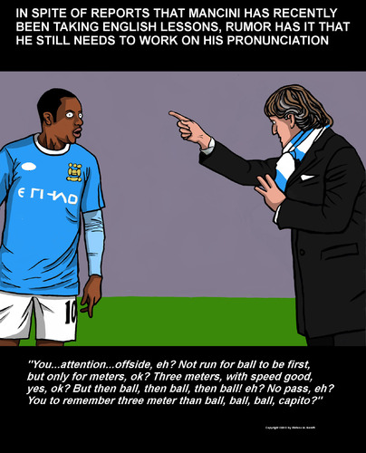 Cartoon: Mancini City (medium) by perugino tagged uk,football
